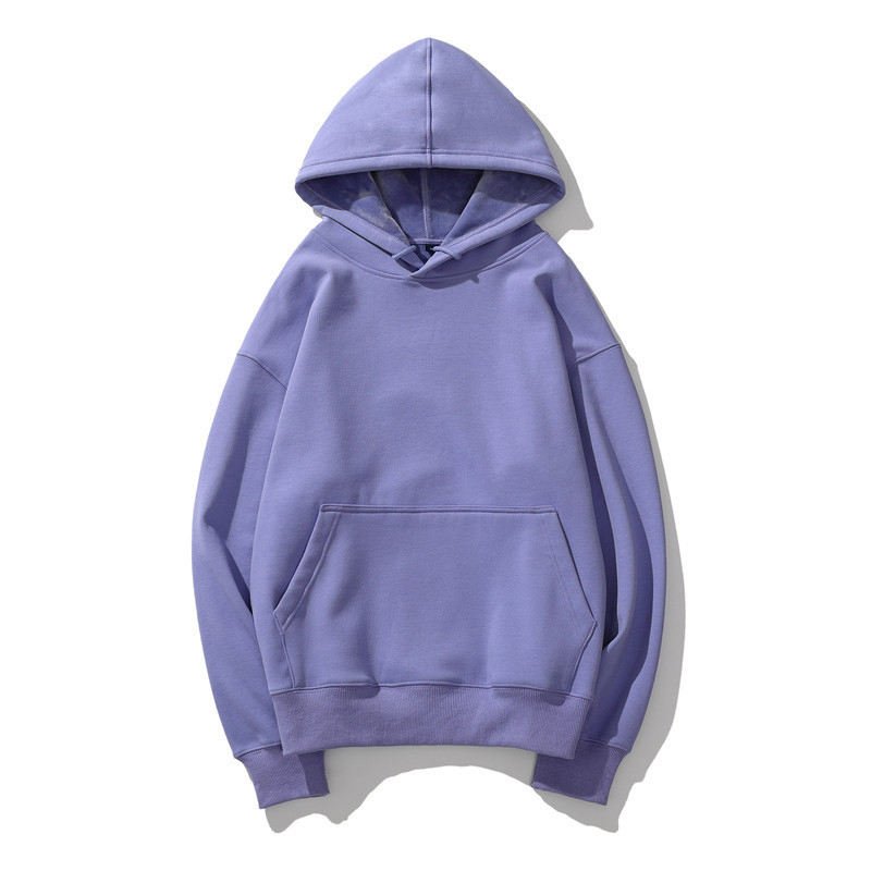 High Quality 500 GSM Cotton Thick Blank Plain Heavyweight No String Oversized Hoodies Unisex Custom Logo Plus Size Men's Hoodies