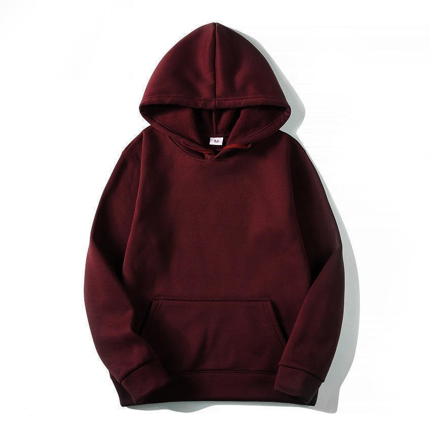 High Quality 500 GSM Cotton Thick Blank Plain Heavyweight No String Oversized Hoodies Unisex Custom Logo Plus Size Men's Hoodies