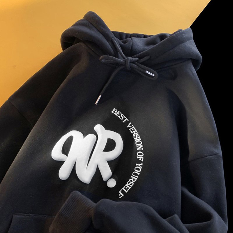 400 Gsm Drop Shoulder Hoodie 100% Cotton Terry Streetwear Customized Pullover Hoodie Thick Oversized Fluffy Printed Men's Hoodie
