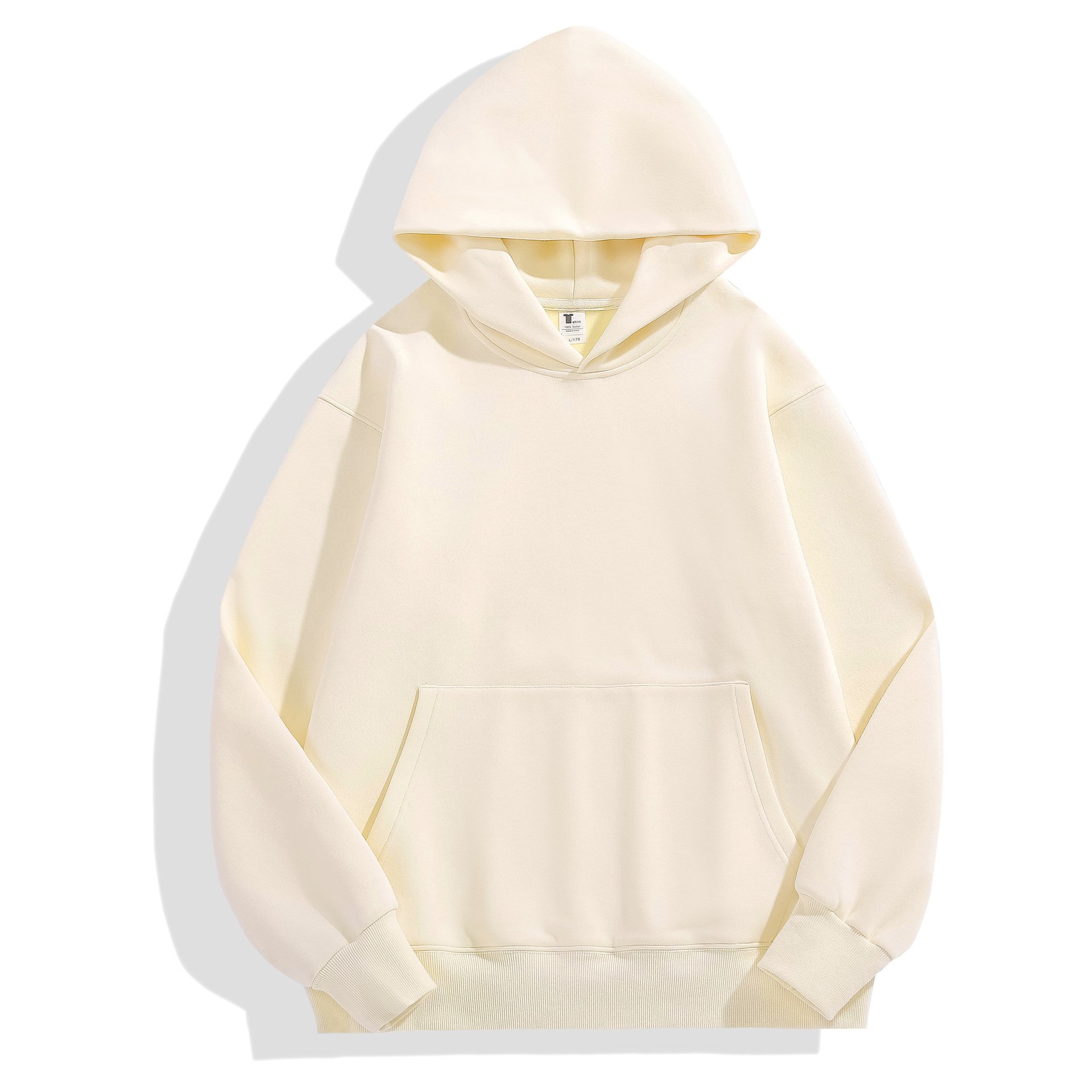 Oem Men's Solid Colour 480 gsm Sweatshirt 65% cotton 35% polyester 100% Rocker Fleece Unisex Hoodies High Weight 480gsm hoodie