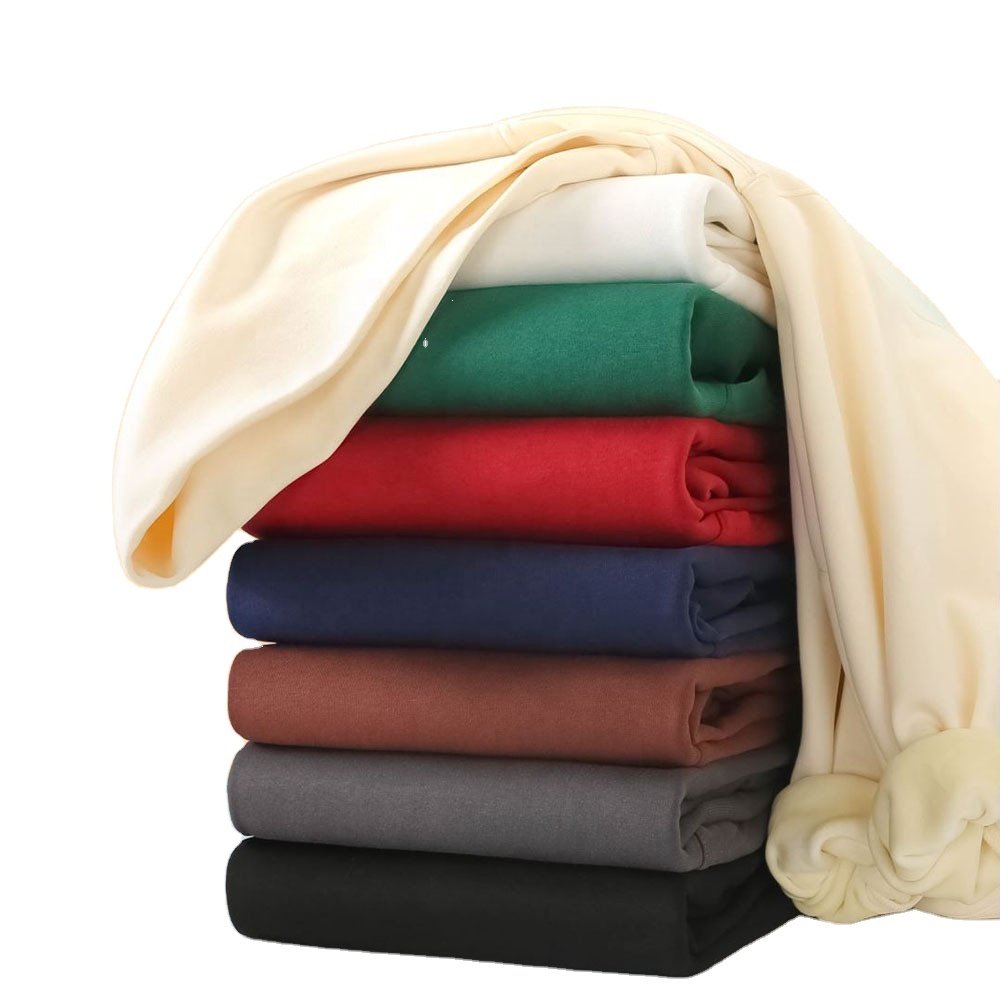 Oem Men's Solid Colour 480 gsm Sweatshirt 65% cotton 35% polyester 100% Rocker Fleece Unisex Hoodies High Weight 480gsm hoodie