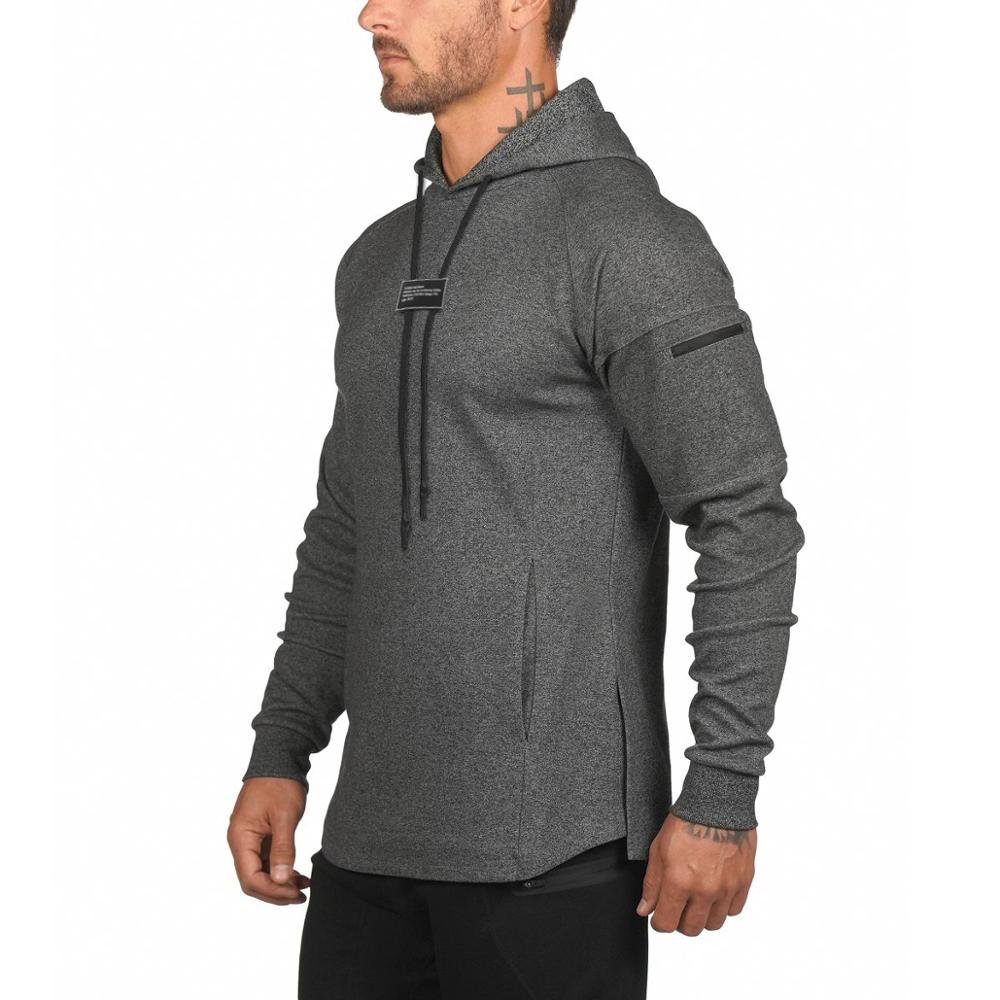Wholesale Men's Hoodies New Design Gym Bodybuild Running Joggers Sweatshirt Hoody