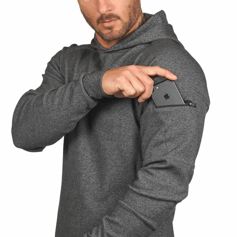 Wholesale Men's Hoodies New Design Gym Bodybuild Running Joggers Sweatshirt Hoody