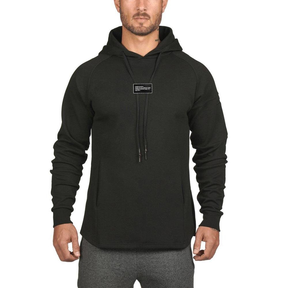 Wholesale Men's Hoodies New Design Gym Bodybuild Running Joggers Sweatshirt Hoody