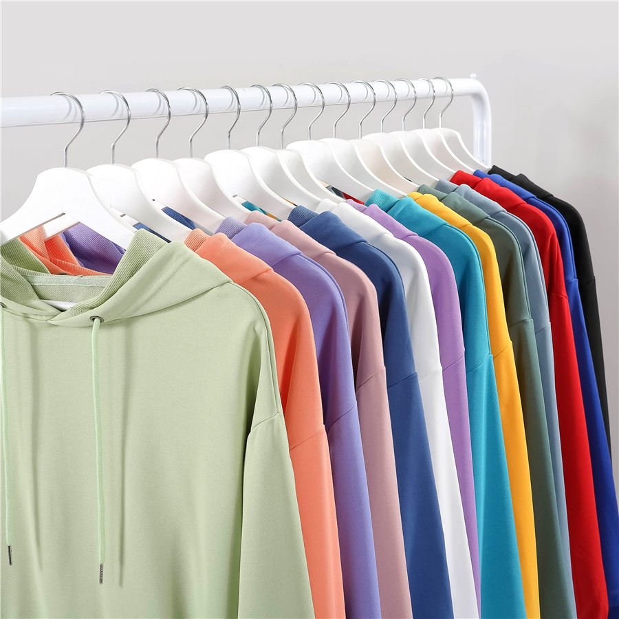 2024 Winter New 350 GSM Men's Oversized Thick Fleece 100% Cotton Heavy Weight Men's Hoodies