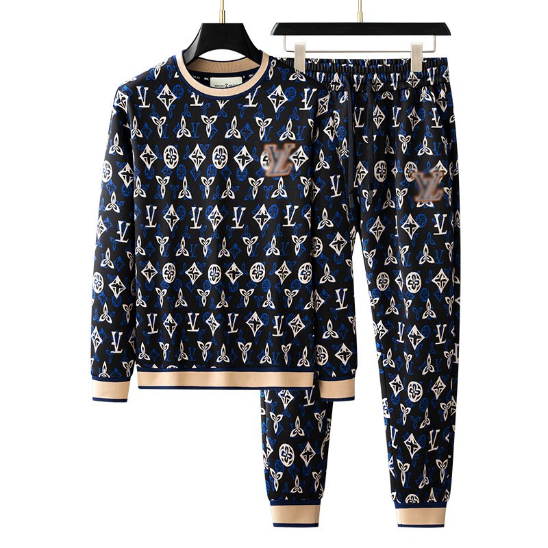 Hooded 2 piece sweatsuit set pants men's clothing Fleece suits for men's hoodies & sweatshirts set