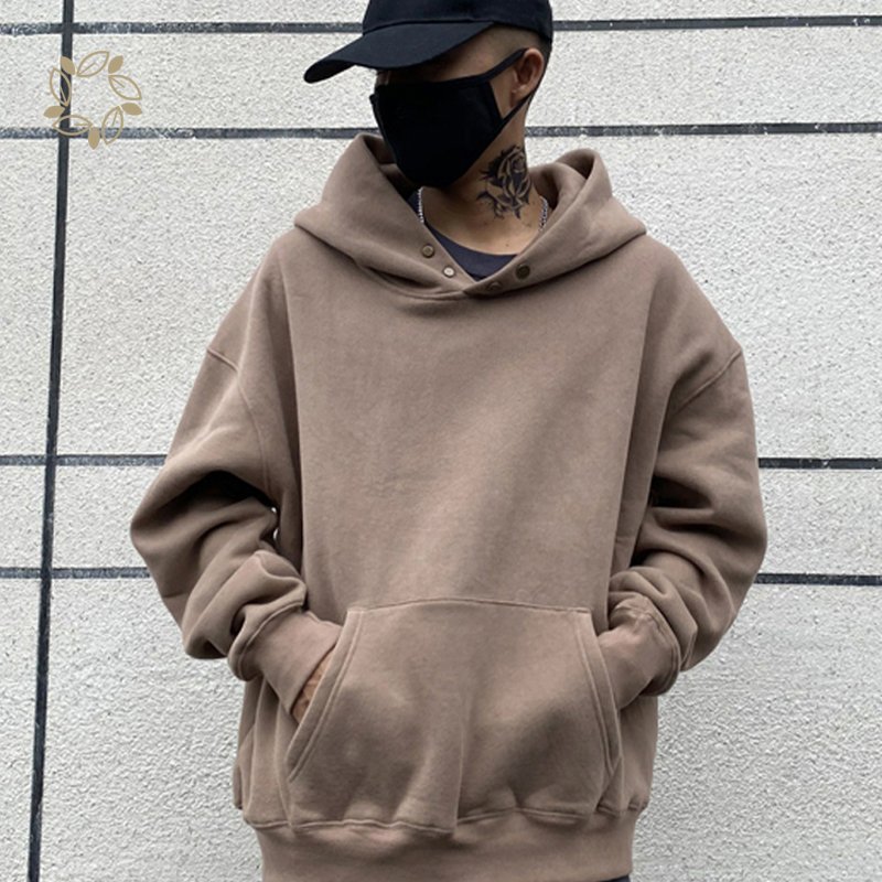 Bamboo cotton fleece hoodie for men streetwear pullover organic cotton hoodie men's hoodies and sweatshirts custom customized