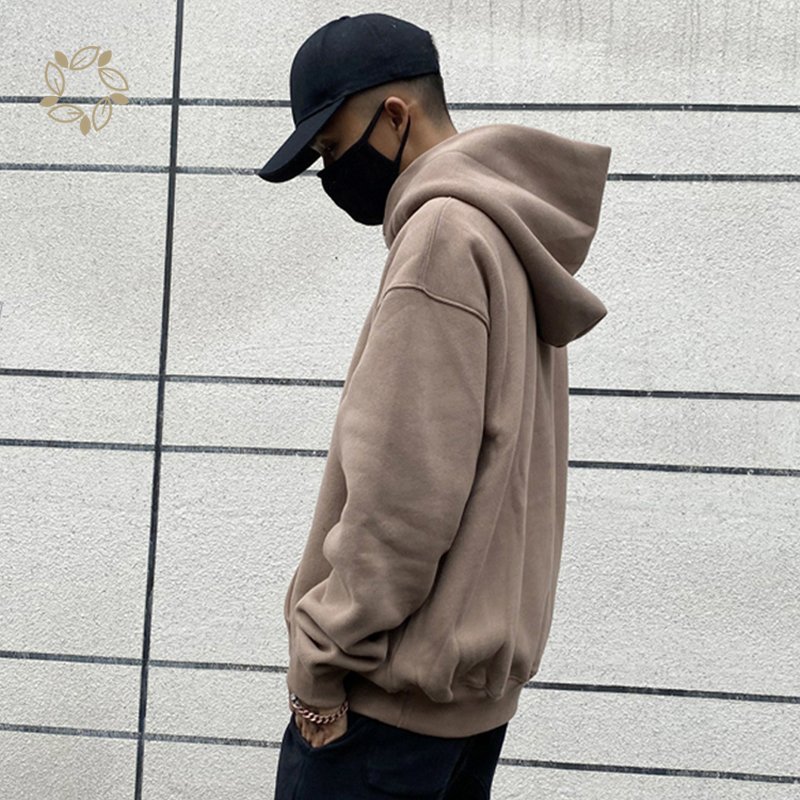 Bamboo cotton fleece hoodie for men streetwear pullover organic cotton hoodie men's hoodies and sweatshirts custom customized
