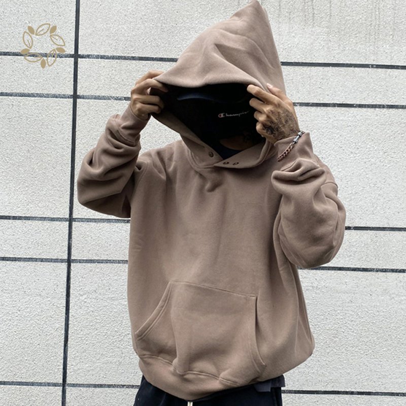 Bamboo cotton fleece hoodie for men streetwear pullover organic cotton hoodie men's hoodies and sweatshirts custom customized