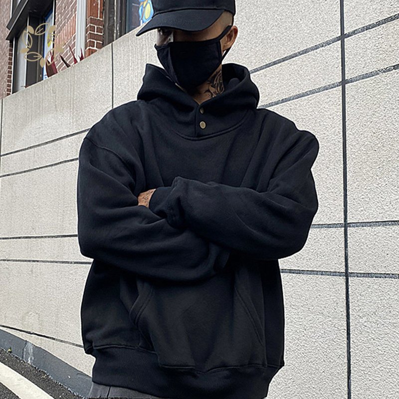 Bamboo cotton fleece hoodie for men streetwear pullover organic cotton hoodie men's hoodies and sweatshirts custom customized