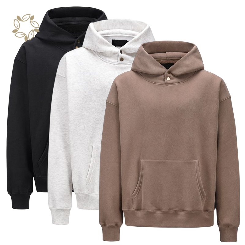 Bamboo cotton fleece hoodie for men streetwear pullover organic cotton hoodie men's hoodies and sweatshirts custom customized