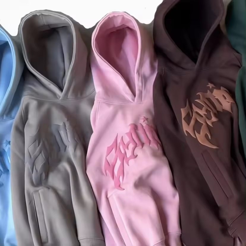 thick hoodi custom cotton hoddie polyester men's winter Heavyweight fleece hoodies foam logo unisex graphic 3D puff print hoodie