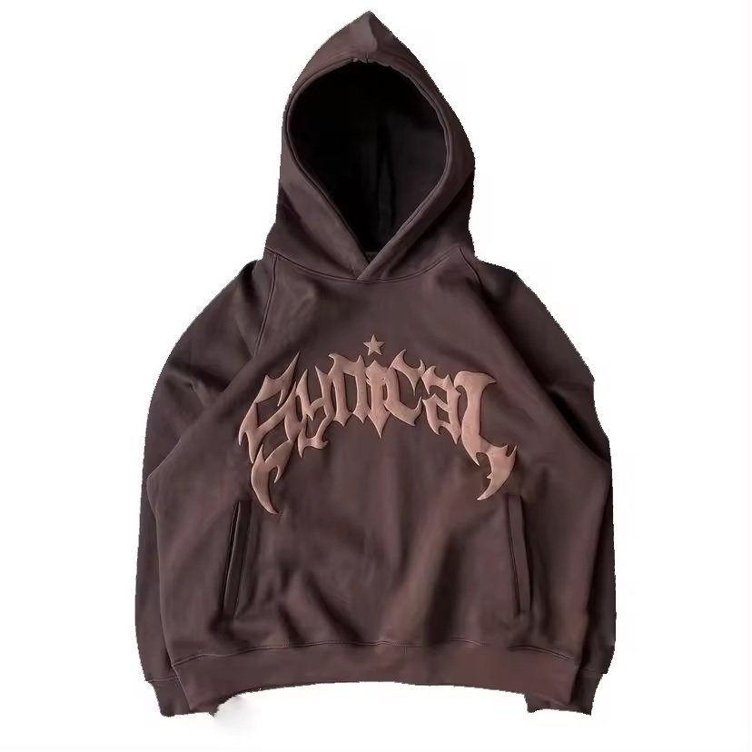 thick hoodi custom cotton hoddie polyester men's winter Heavyweight fleece hoodies foam logo unisex graphic 3D puff print hoodie