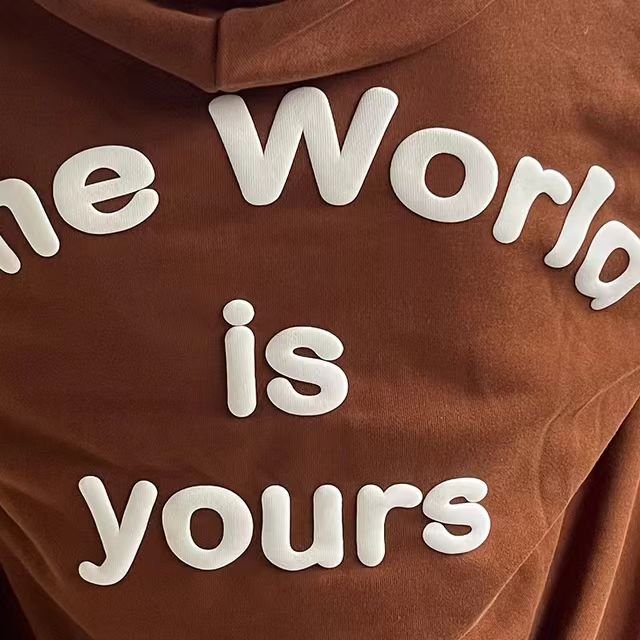 350GSM Heavyweight Unisex Drawstring 100%Cotton Long Sleeve Drop Shoulder Oversized Fleece Streetwear Men's Hoodies Custom