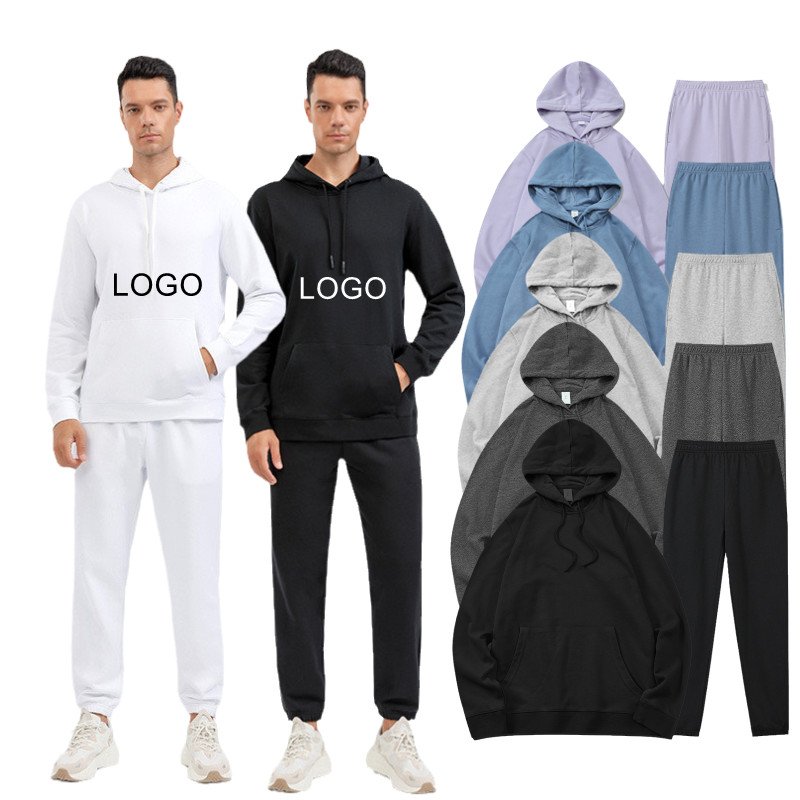 High Quality Pullover Sweatshirt Custom Hoodie Sets Unisex Hoodies With Jogers Set Sweatpants And Hoodie Set