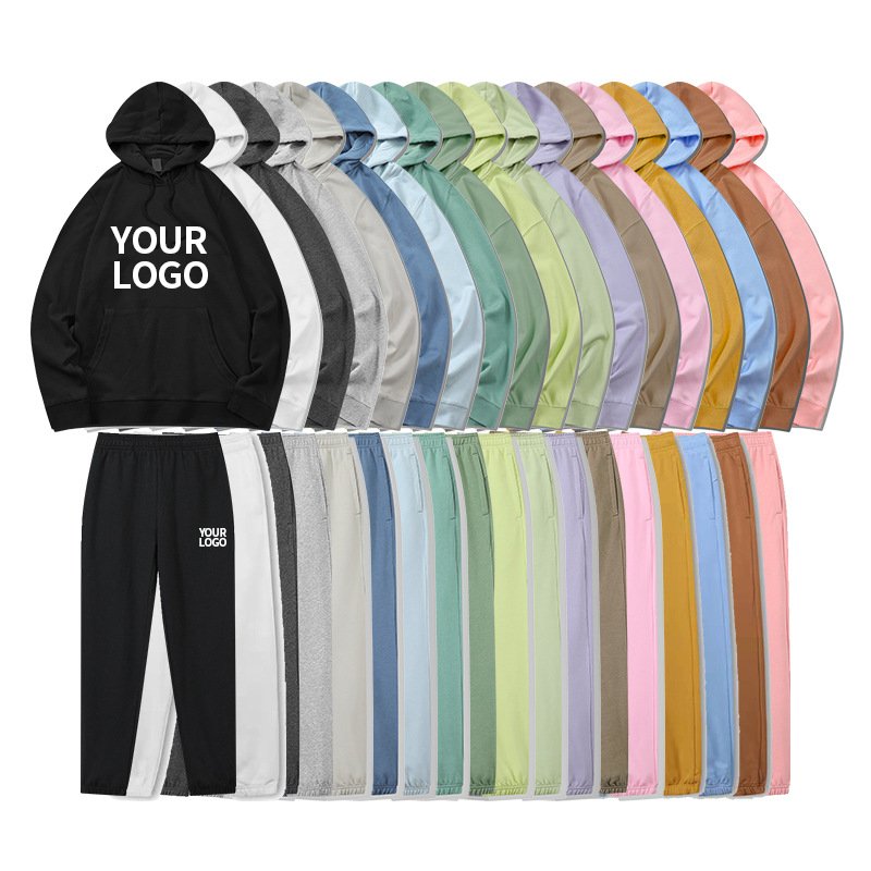 High Quality Pullover Sweatshirt Custom Hoodie Sets Unisex Hoodies With Jogers Set Sweatpants And Hoodie Set