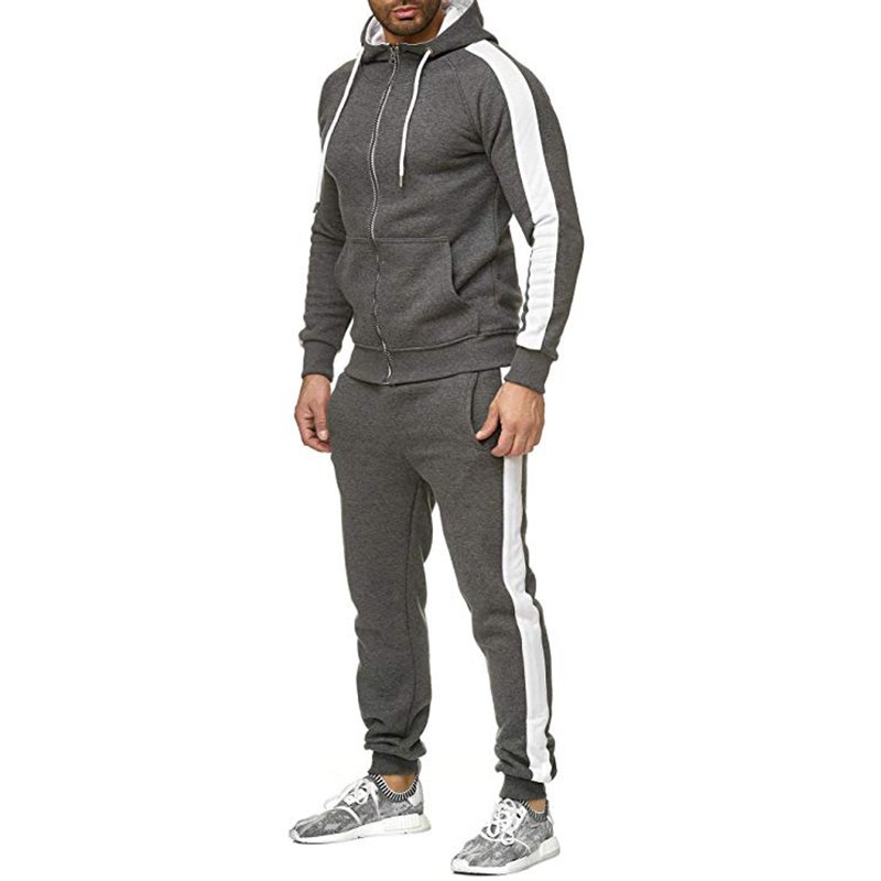 Wholesale Men's Two Tone Casual Performance Multi Colors Body Fitted Active Wear Sports Tracksuits