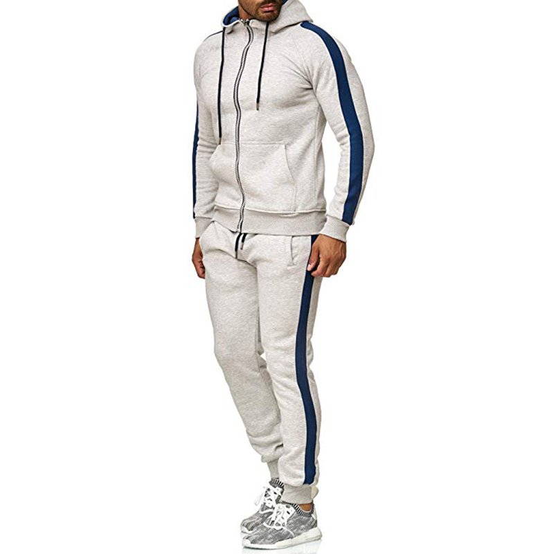 Wholesale Men's Two Tone Casual Performance Multi Colors Body Fitted Active Wear Sports Tracksuits