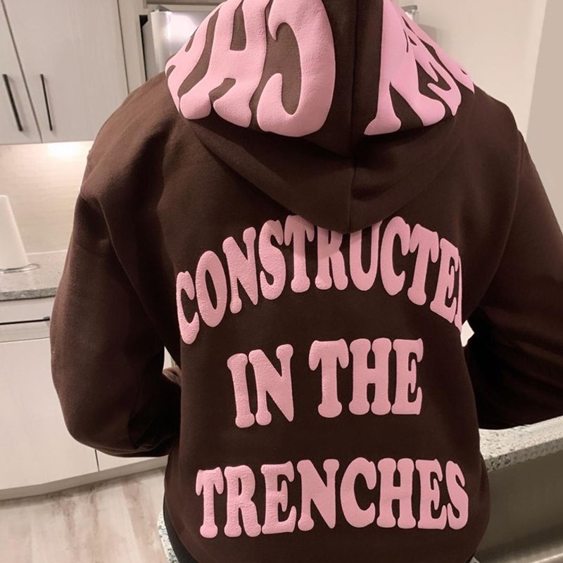 Custom 100% cotton 500 gsm heavyweight y2k full zip up hoodie custom logo mens french terry 3d puff printing hoodie manufacturer