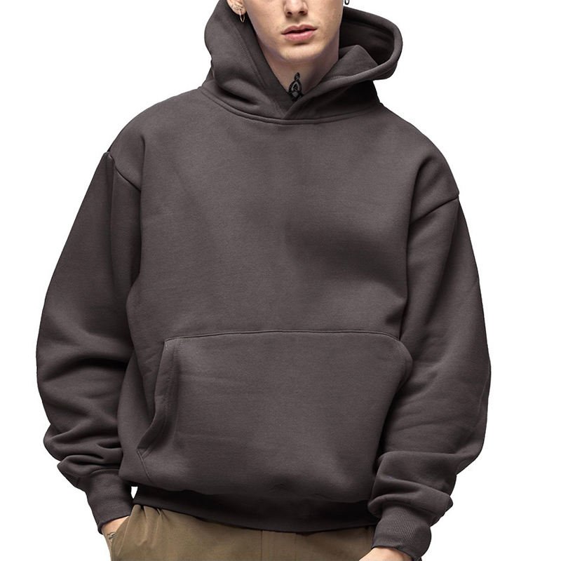 2023 Custom Logo Heavyweight Blank Men's Hoodie Wholesale Oversized Streetwear 100% Cotton Hoodie