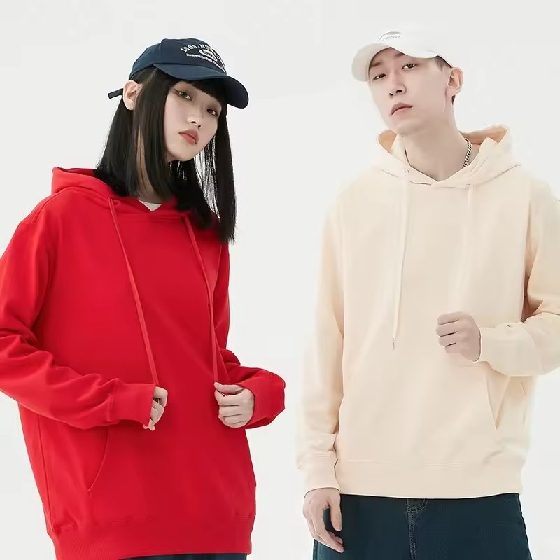 men's 100%cotton blank thick french terry luxury quality heavy weight oversized fit custom print logo men's hoodies&sweatshirts