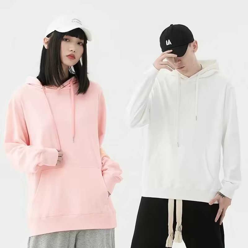 men's 100%cotton blank thick french terry luxury quality heavy weight oversized fit custom print logo men's hoodies&sweatshirts