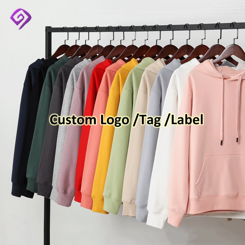 Wholesale High Quality Supplier Custom Design Logo Graphic Printed Embroidered Unisex Fleece Blank Plain Oversized Men'S Hoodies