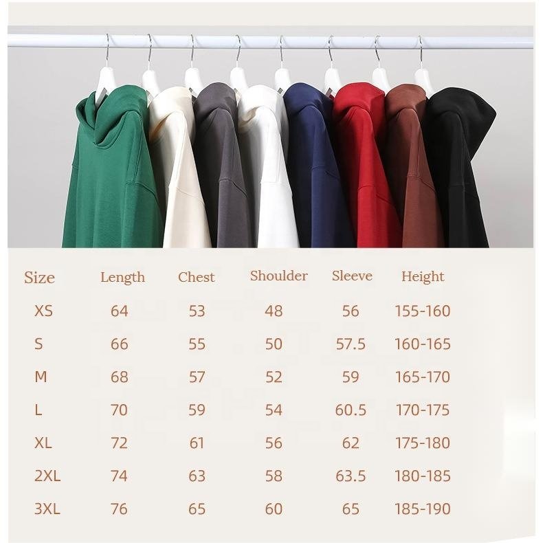 High Quality Men's Hoodies Sweatshirts Unisex Streetwear 600 GSM No String Graphic Mens Blank Oversized Fleece Hoodie