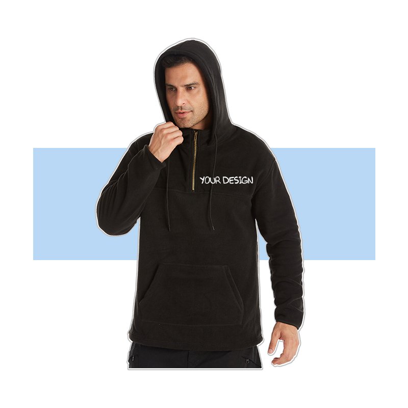 Winter Double-Sided Fleece Men's Hoodies Hip Hop Workout Heavyweight Casual Hoodies Custom Logo Men's Color Hoodies