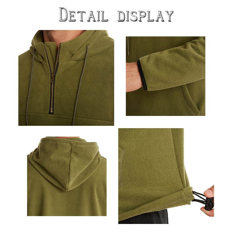 Winter Double-Sided Fleece Men's Hoodies Hip Hop Workout Heavyweight Casual Hoodies Custom Logo Men's Color Hoodies
