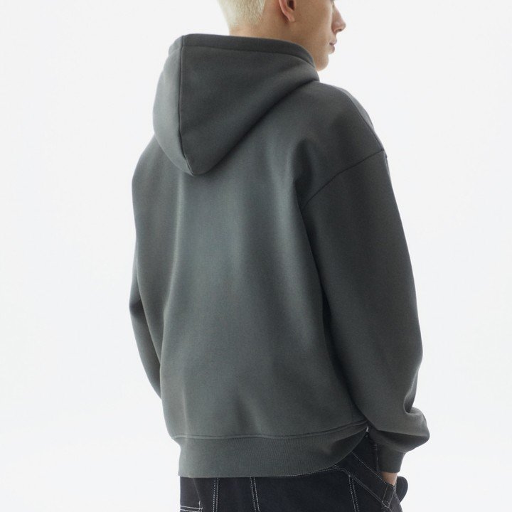 custom 600 gsm High Quality heavy weight Puff Print Hoodie Men's 100% Cotton Tracksuits Sweatshirt for Winter oversized hoodie