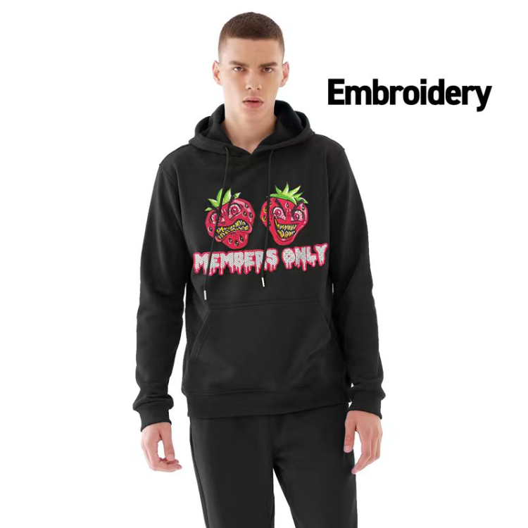 Factory Custom Logo Embossed Blank Oversized Sweat t-shirt Men's Hoodies
