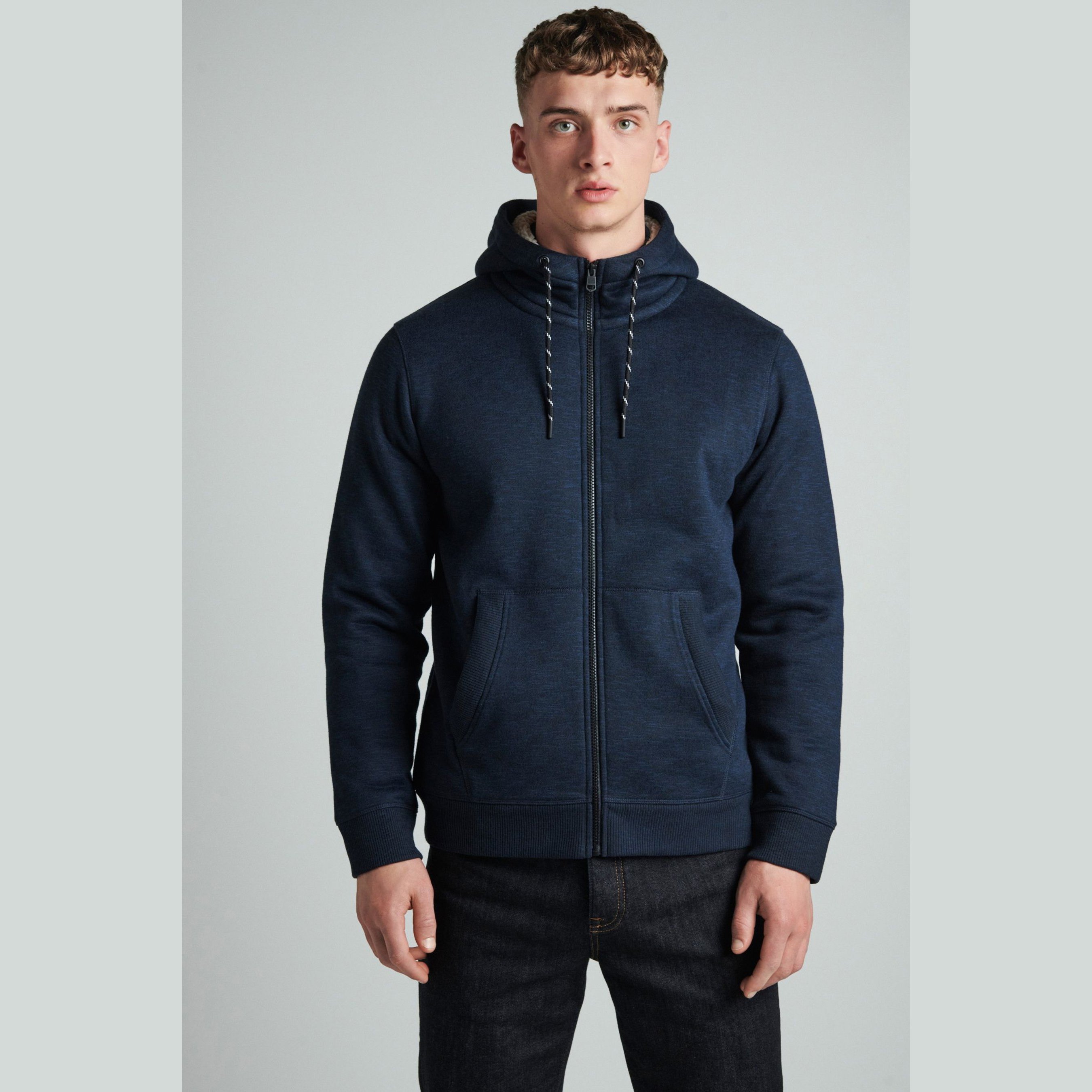 Men's Hooded Sweatshirt Hoodies Clothing Casual Fleece Warm Streetwear Male Fashion Autumn Winter Zipper Hoodies