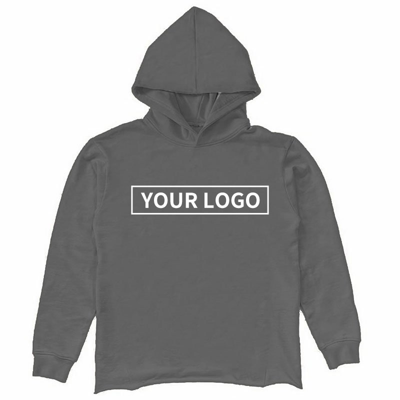 Premium Quality Unisex Cordless Raw Trim Streetwear Hoodie Custom Pullover Custom Logo Graphic Print Men's Hoodie