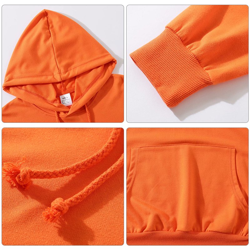 High Quality Men's Hoodies 100% Cotton Pullover Warm Oversize Wholesale Men Custom Logo Printing Embroidery