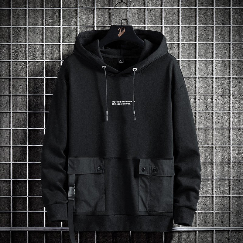 Wholesale Multi-Pockets Drawstring Hoodies Pants Jogger Suit Custom Logo Printed Men'S Casual Tracksuit Sets