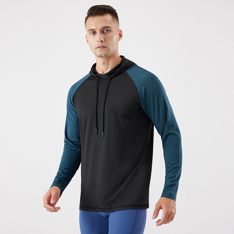 High Quality Training Long Sleeve T-Shirt Casual Quick-Drying Sportswear Fitness Men's Hoodie Manufacturers