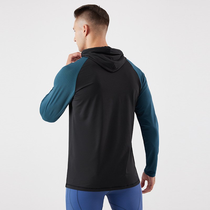 High Quality Training Long Sleeve T-Shirt Casual Quick-Drying Sportswear Fitness Men's Hoodie Manufacturers
