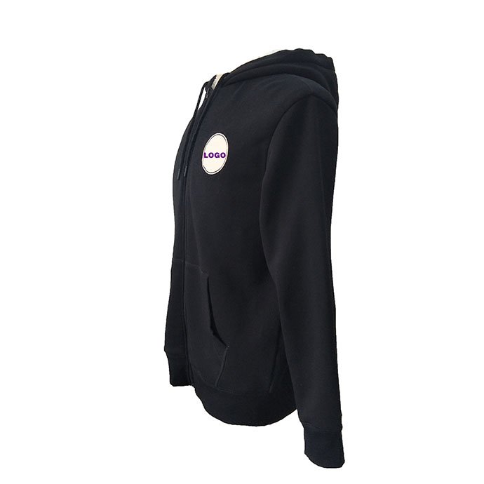 Custom logo Zipper Hoodie 55% Cotton 45% Polyester High Quality Zip Up Hoodies High Quality Flexible Men Hoodies