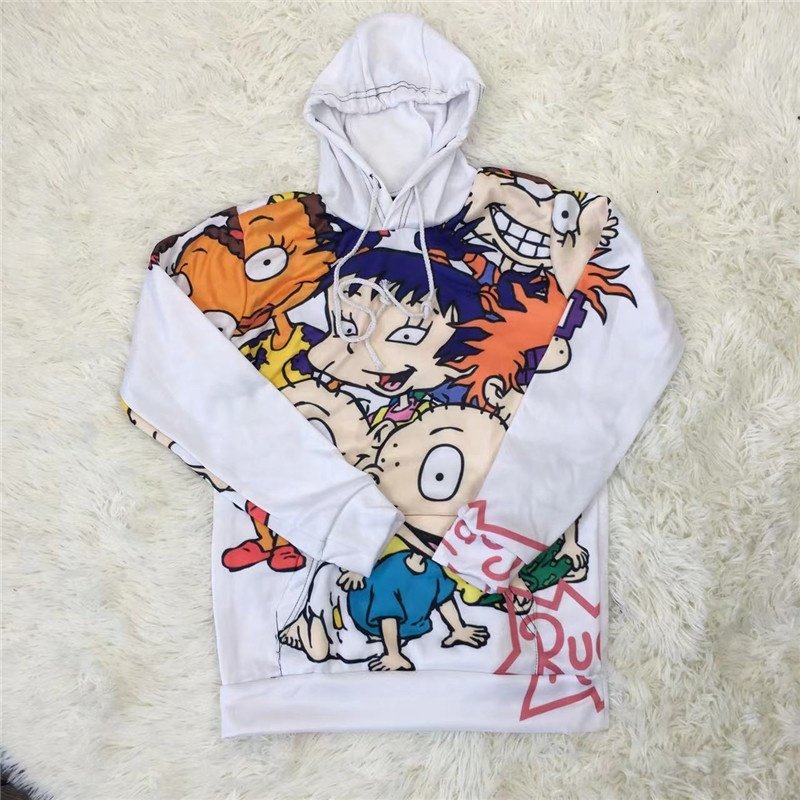 Wholesale New Design 3D Printed Hoodie Sweatshirt Casual Cartoon Characters Unisex Hoodie Sweatshirt