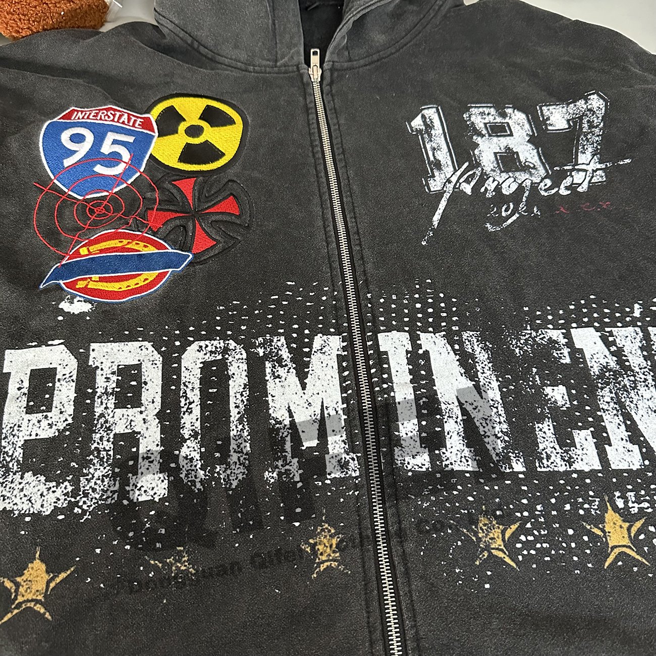 manufacturer tracksuit sweatpants sweatsuit acid washed french terry zip up dtg printing custom vintage wash men's hoodies set