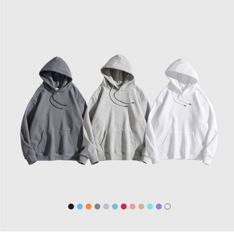H5279 Hoodies Manufacturers Custom 360g 100% Cotton Fleece Lined Blank Hoodie Men's Hoodies