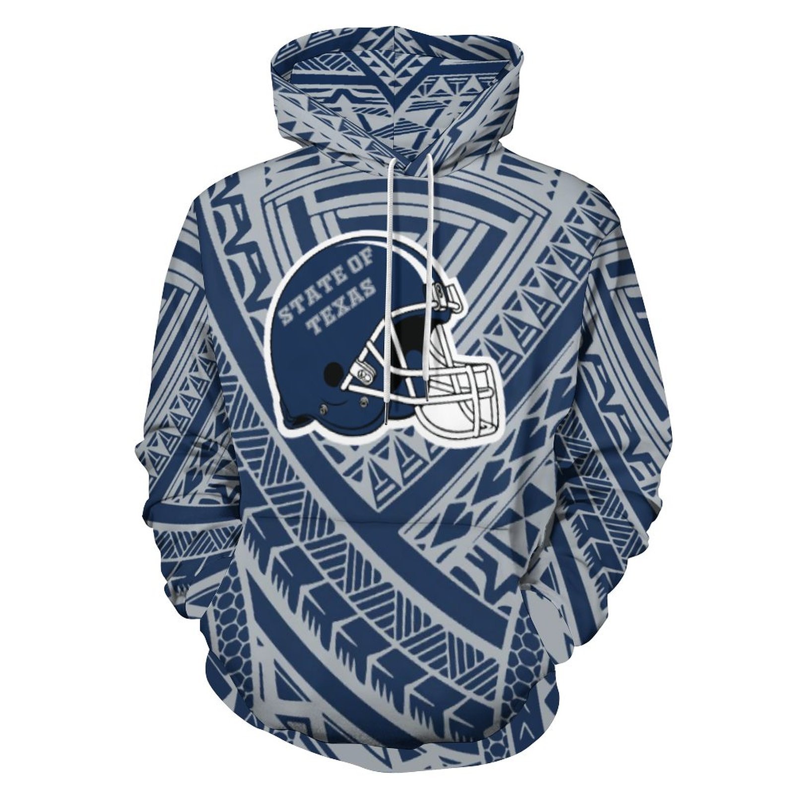 New American Football Men's Hoodies Sweatshirts Custom Team Logo Design Polynesian Tribal Style NFL Hoodies 1MOQ Pullover Hooded