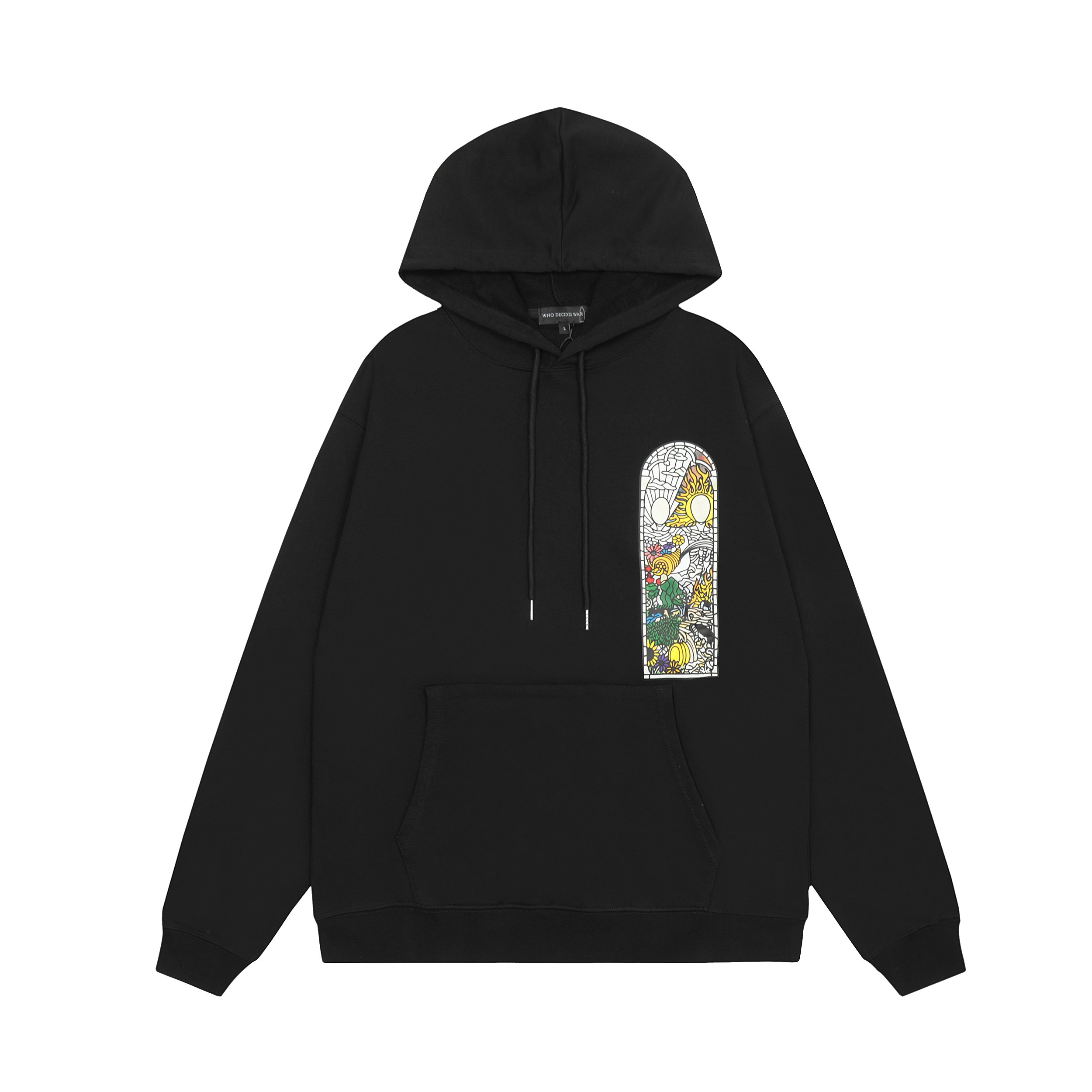 Who Decides War Wholesale High Quality Oversized acid wash hoodies High street Vintage Heavyweight men's hoodie & sweatshirts