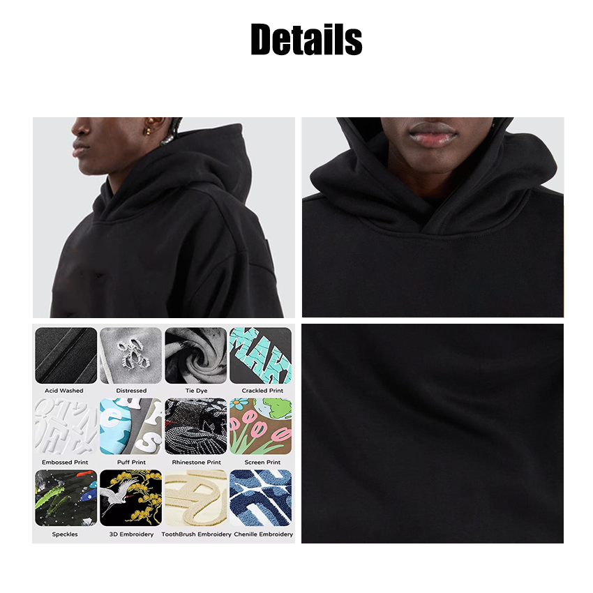 Heavy Weight Organic Cotton Plus Size Men's Hoodie With Custom Logo,Streetwear hoodie High Quality Pullover hoodie