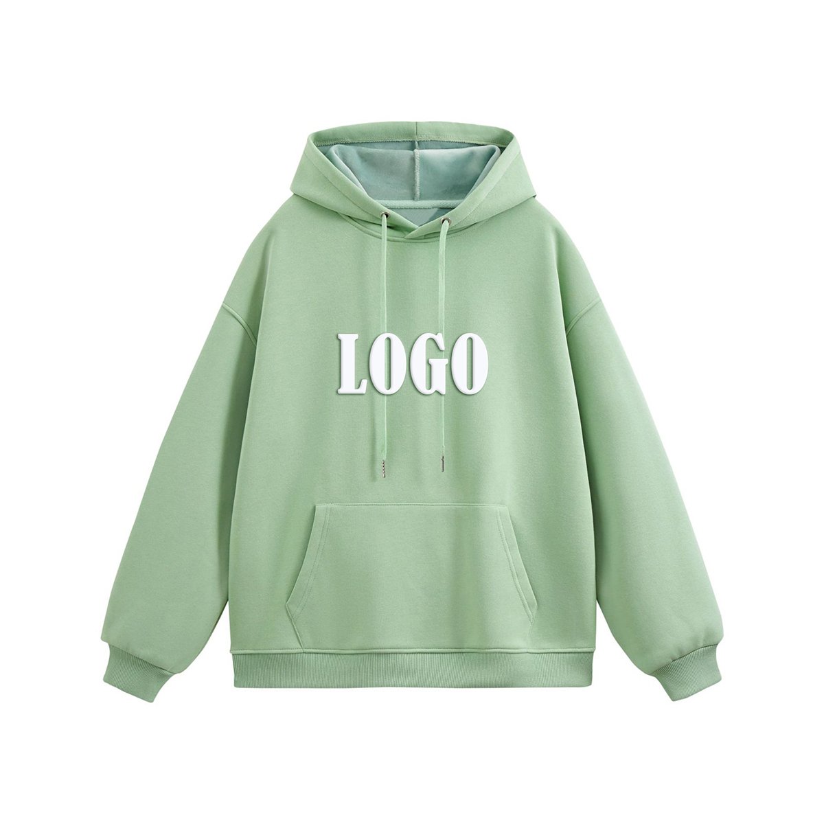 Unisex Men's Women's Double-Sided Logo Hoodie High Quality Velour Fleece Hip Hop Streetwear Style Wholesale XS Size 3D Pattern