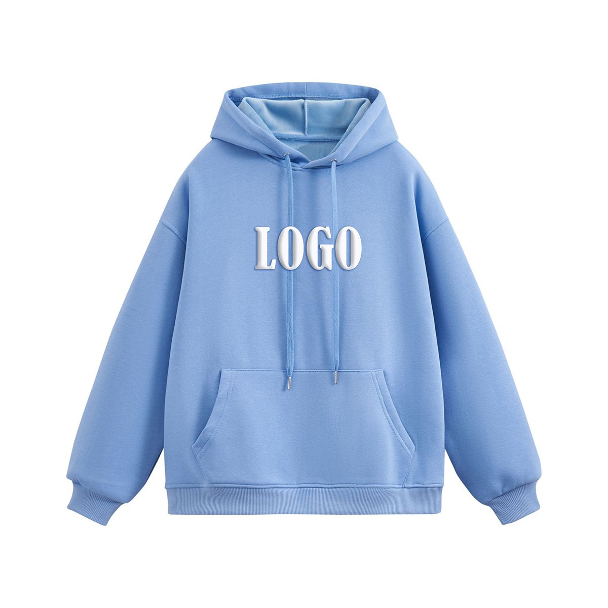 Unisex Men's Women's Double-Sided Logo Hoodie High Quality Velour Fleece Hip Hop Streetwear Style Wholesale XS Size 3D Pattern