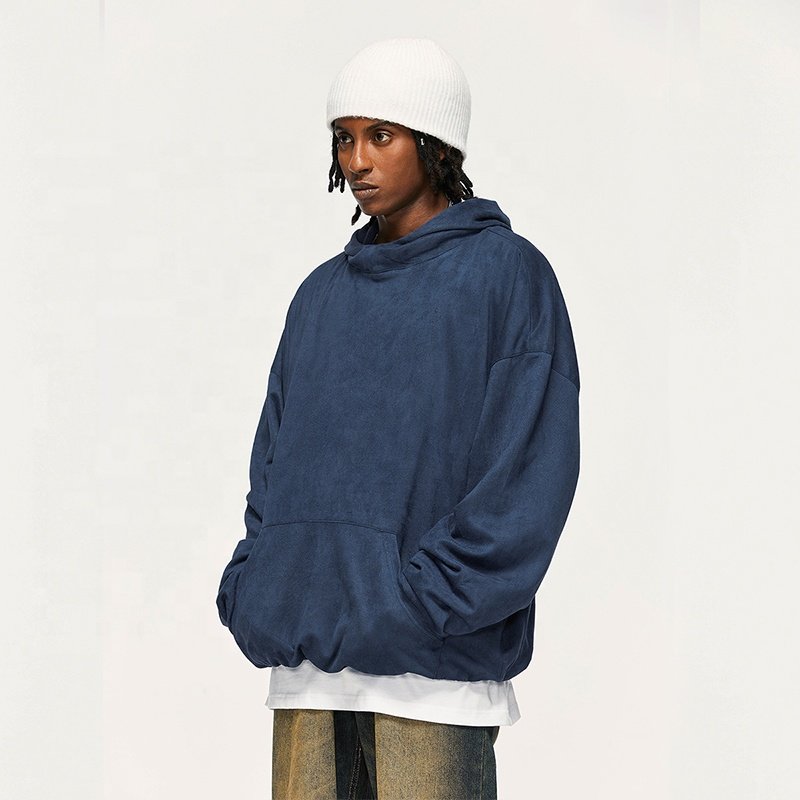 INFLATION Suede Double Layer blank hoodie premium wholesale heavyweight streetwear logo men's hoodies & sweatshirts