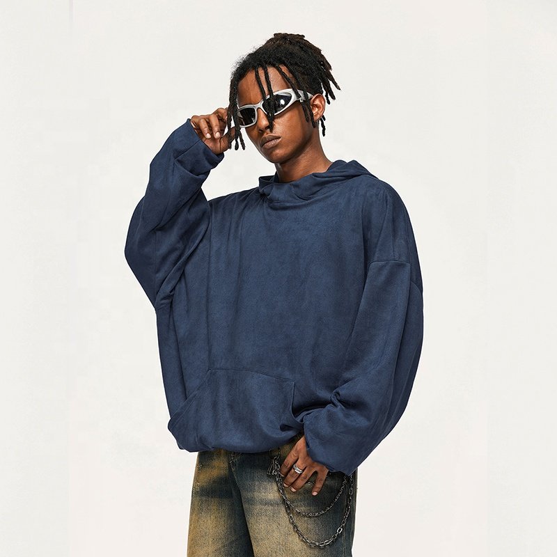 INFLATION Suede Double Layer blank hoodie premium wholesale heavyweight streetwear logo men's hoodies & sweatshirts