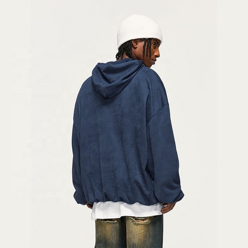 INFLATION Suede Double Layer blank hoodie premium wholesale heavyweight streetwear logo men's hoodies & sweatshirts
